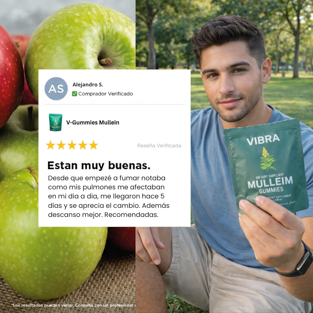 Gomitas Naturales Vibra con Gordolobo y Mullein
